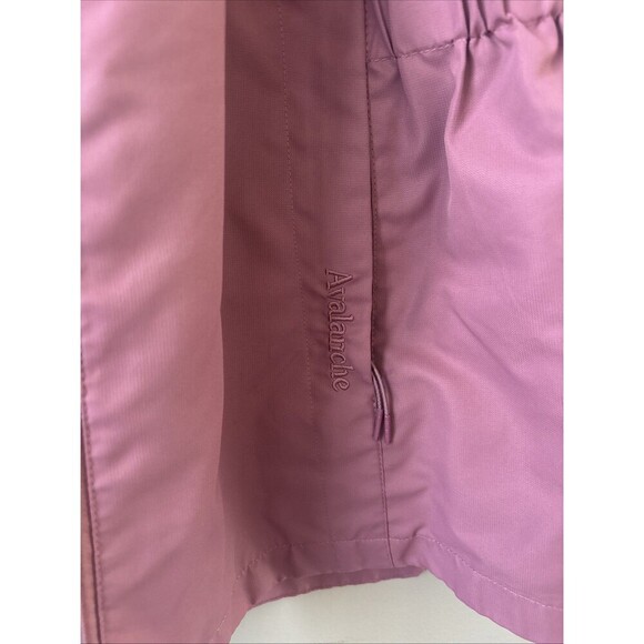 Avalanche Women’s Lightweight Zip-Up Windbreaker Jacket Roll Hood Sz L Rose Pink - Picture 2 of 7